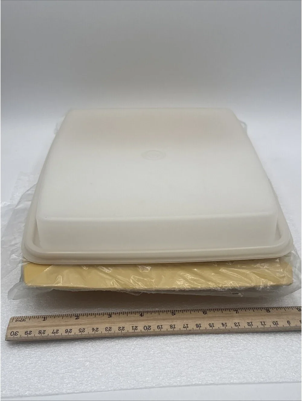 Tupperware NEW Deviled Egg Carrier Keeper Yellow Lid Pearl Removable Trays